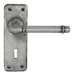 Z125 Lock Pewter Door Handle