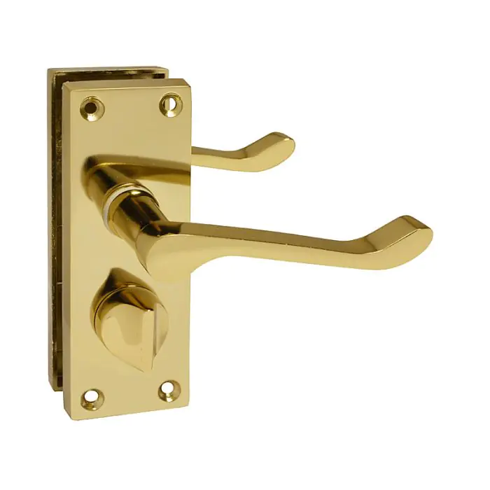 6 Victorian Straight Lever Lock Entrance Door Handle Set - Chrome 150mm