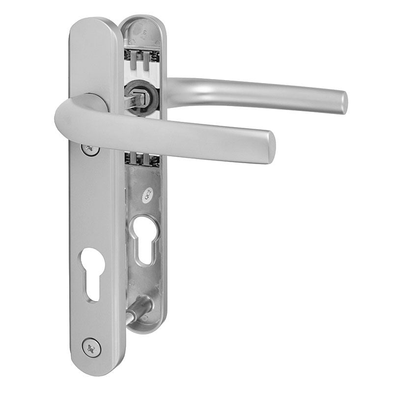 D87 92PZ uPVC Door Handles | 122mm Centres Short Plate