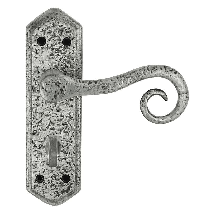 Z123 Royal Bathroom Pewter Effect Door Handle | HandleStore.com