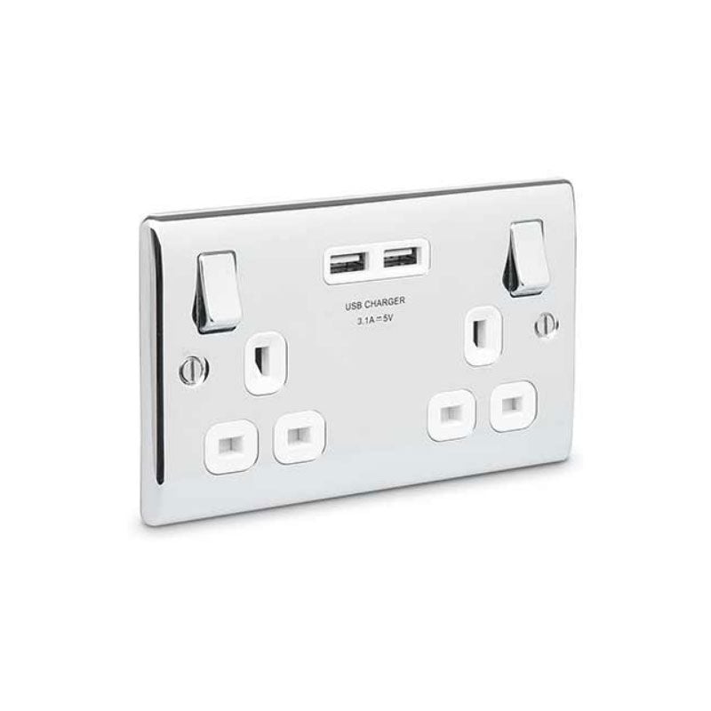 Tablets & Mobiles Compatible To Charge  iPads USB PLUG SOCKET DOUBLE 