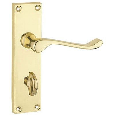 Victorian Scroll Lever Latch Lock Bath WC Privacy Door
