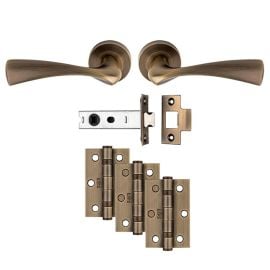 X03 Sintra Ultimate Door Handle Pack Antique Brass X03 Sintra Ultimate Door Handle Pack Antique Brass
