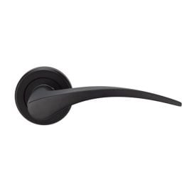 X07 Olivier Lever Rose Door Handle, Matt Black X07 Olivier Lever Rose Door Handle, Matt Black