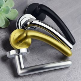 Z16 Curved Lever Rose Door Handle Z16 Curved Lever Rose Door Handle