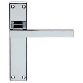 Z63 Lever Backplate Door Handle Chrome Polished Z63 Lever Backplate Door Handle Chrome Polished