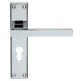 Z65 Lever Backplate Door Handle Chrome Polished Z65 Lever Backplate Door Handle Chrome Polished