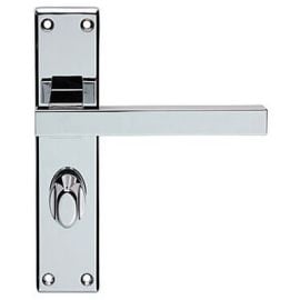 Z66 Lever Backplate Door Handle Chrome Polished Z66 Lever Backplate Door Handle Chrome Polished