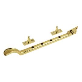 W47 Traditional Window Stays Brass