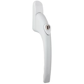 W65 White Locking Espag Window Handle