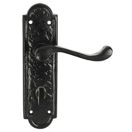 Z135 Black Antique Bathroom Door Handle