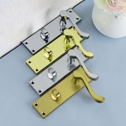 Z08 Victorian Scroll Bathroom Door Handles All Colours Z08 Victorian Scroll Bathroom Door Handles All Colours