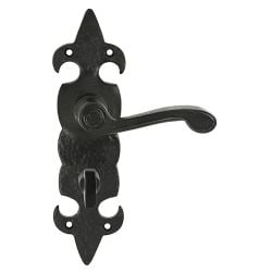 Z132 Black Antique Door Handle Bathroom 