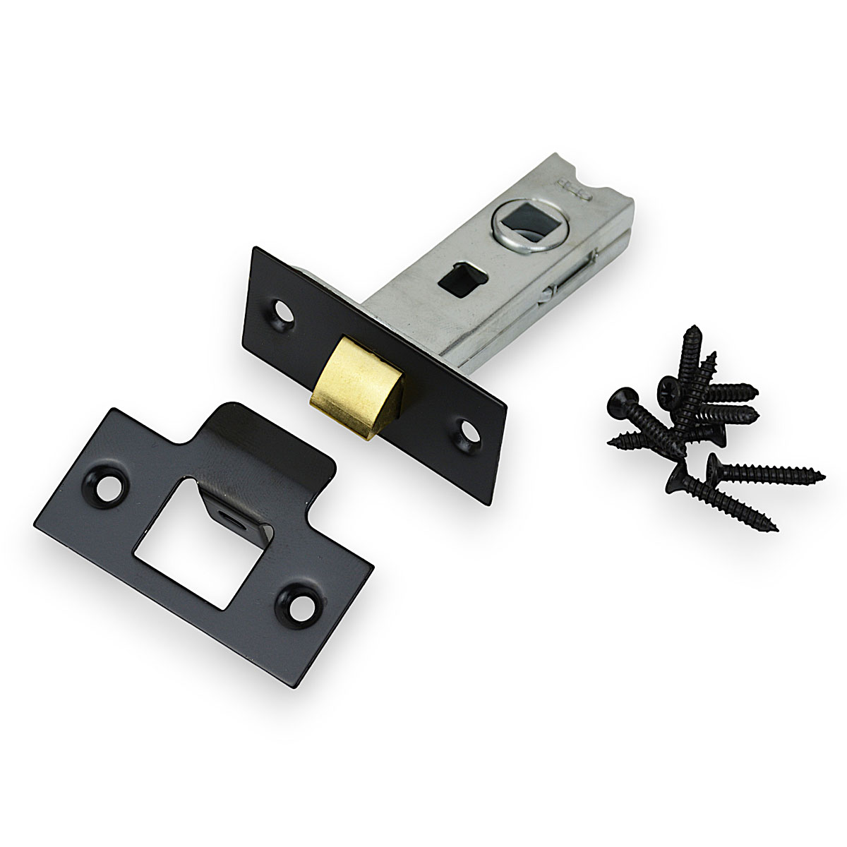 Handlestore Black Dl24 Tubular Door Latch, 2.5 Inch (63Mm)