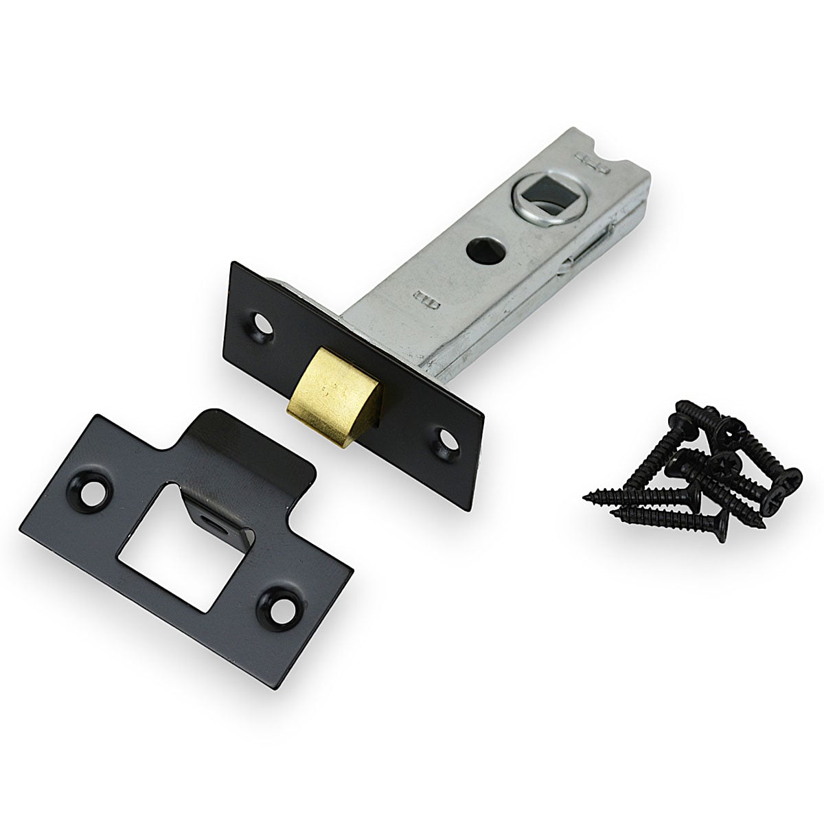 Handlestore Black Dl01 Tubular Door Latch, 3 Inch(75Mm)