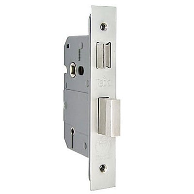 Frelan Five Lever Mortice Door Sashlock - 75Mm - Satin Chrome