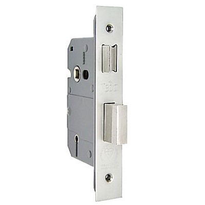 Frelan Five Lever Mortice Door Sashlock - 63Mm - Satin Chrome