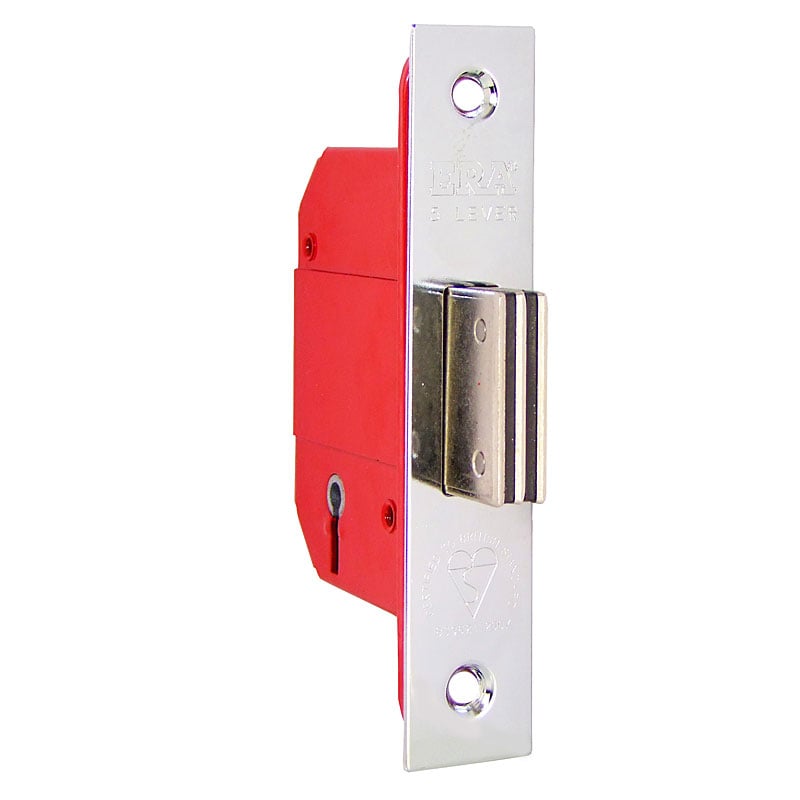 Era Fortress Mortice Deadlock, Chrome Polished, 75Mm (3")