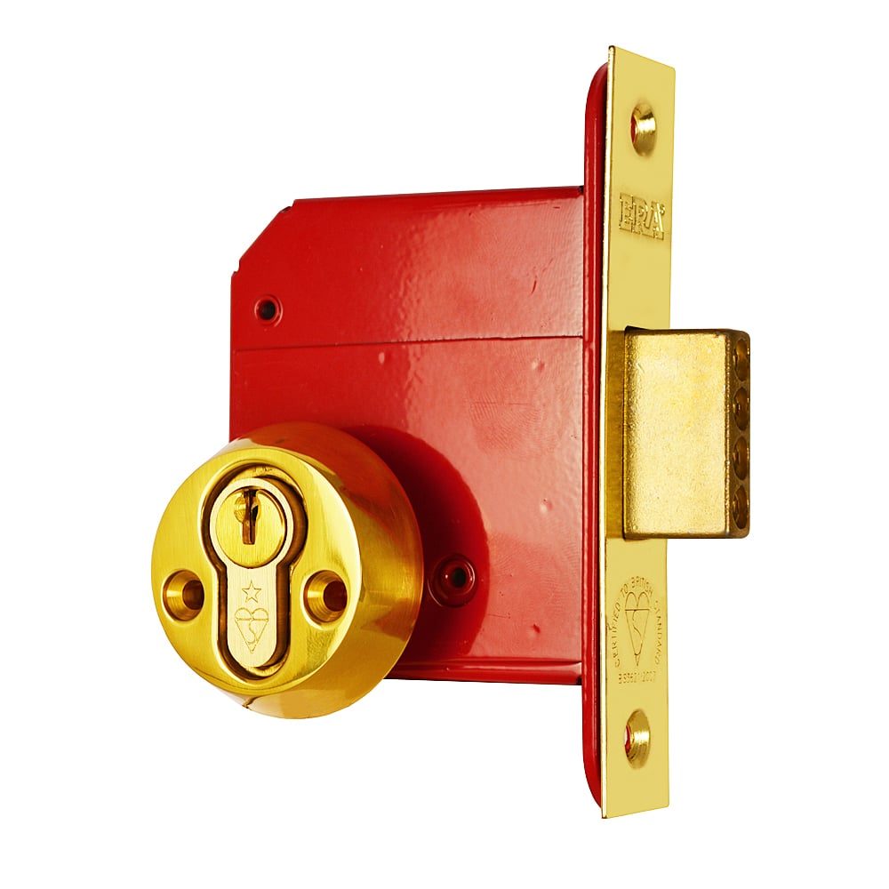 Era 5 Lever Dead Lock Euro Hole - Dl22 - 75Mm - Brass Polished