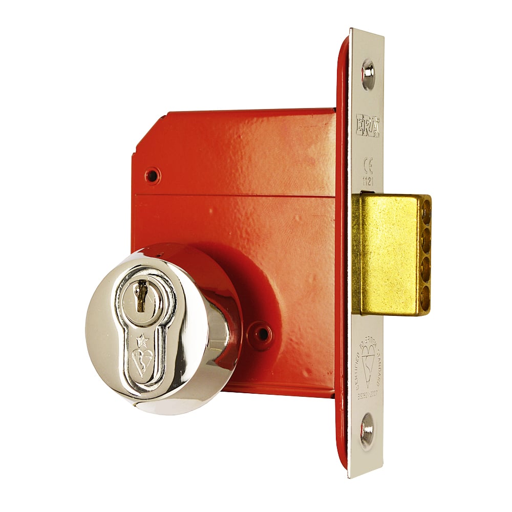 Era 5 Lever Sash Lock With Euro Hole Dl22 - 75Mm - Chrome Polished
