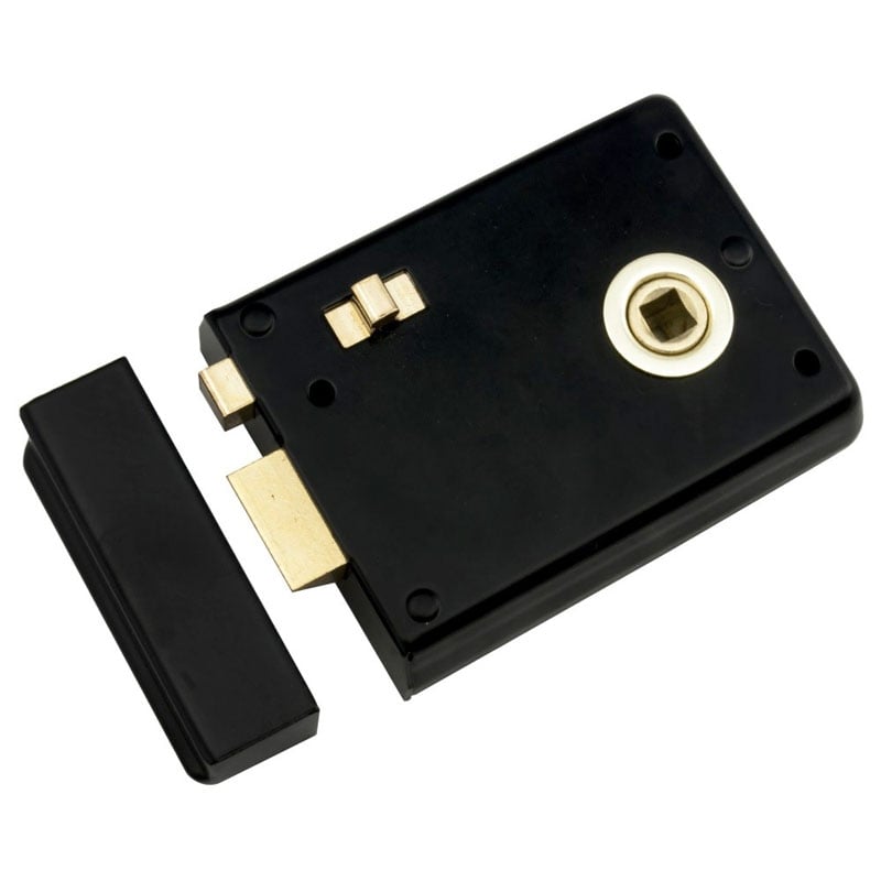 Carlisle Brass Black Dl28 Rim Latch With Snib,