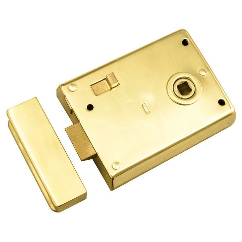 Carlisle Brass Dl28 Rim Latch With Snib, Polished Brass