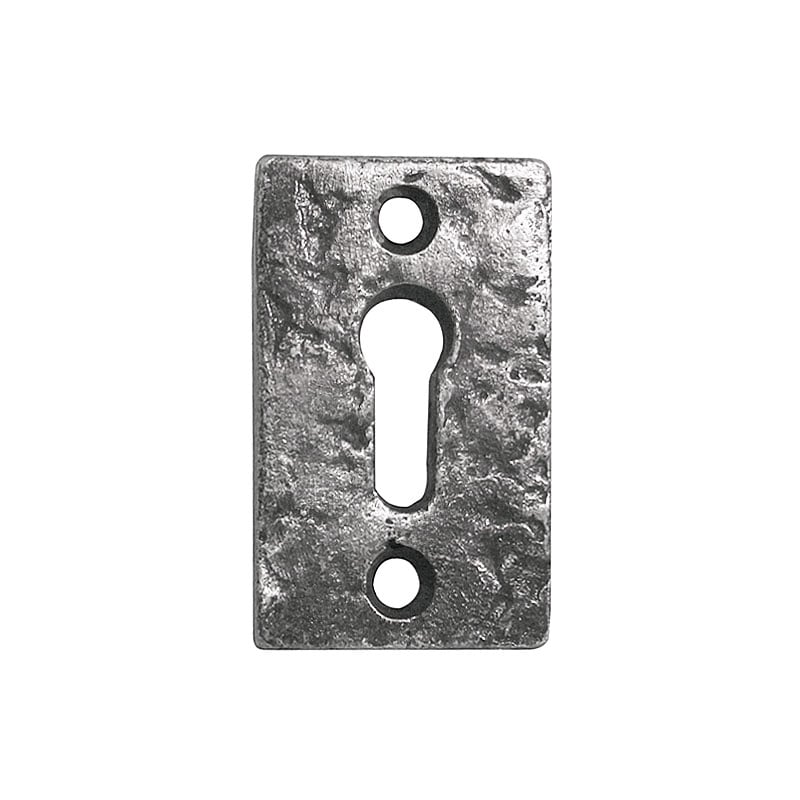 Frelan E8 Pewter Rectangular Lock Cover, Escutcheon, 50 X 32Mm