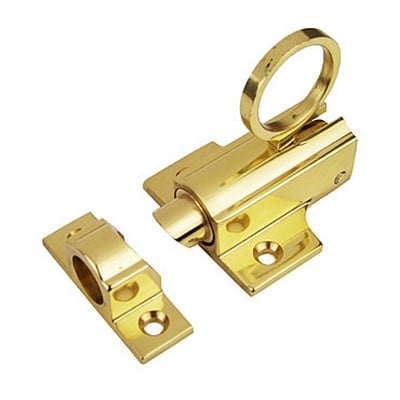 Carlisle Brass Window Locks - Fanlight Catch - Brass Polished