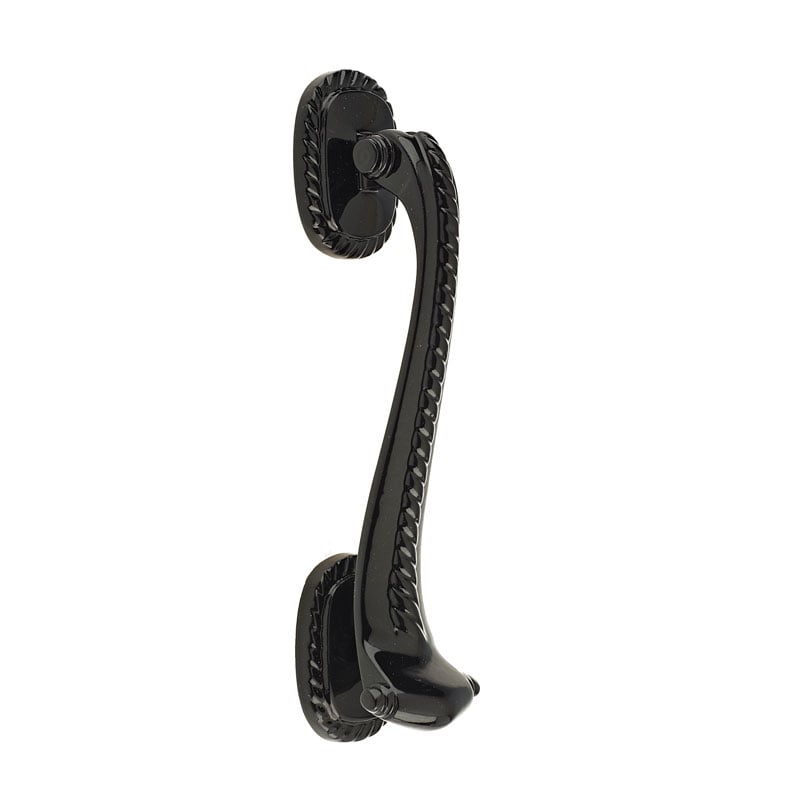 Mila Black 6" Georgian Scroll Door Knocker In