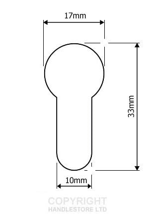 Diagram Image for DL11 - 6 Pin Euro Lock - 45/55
