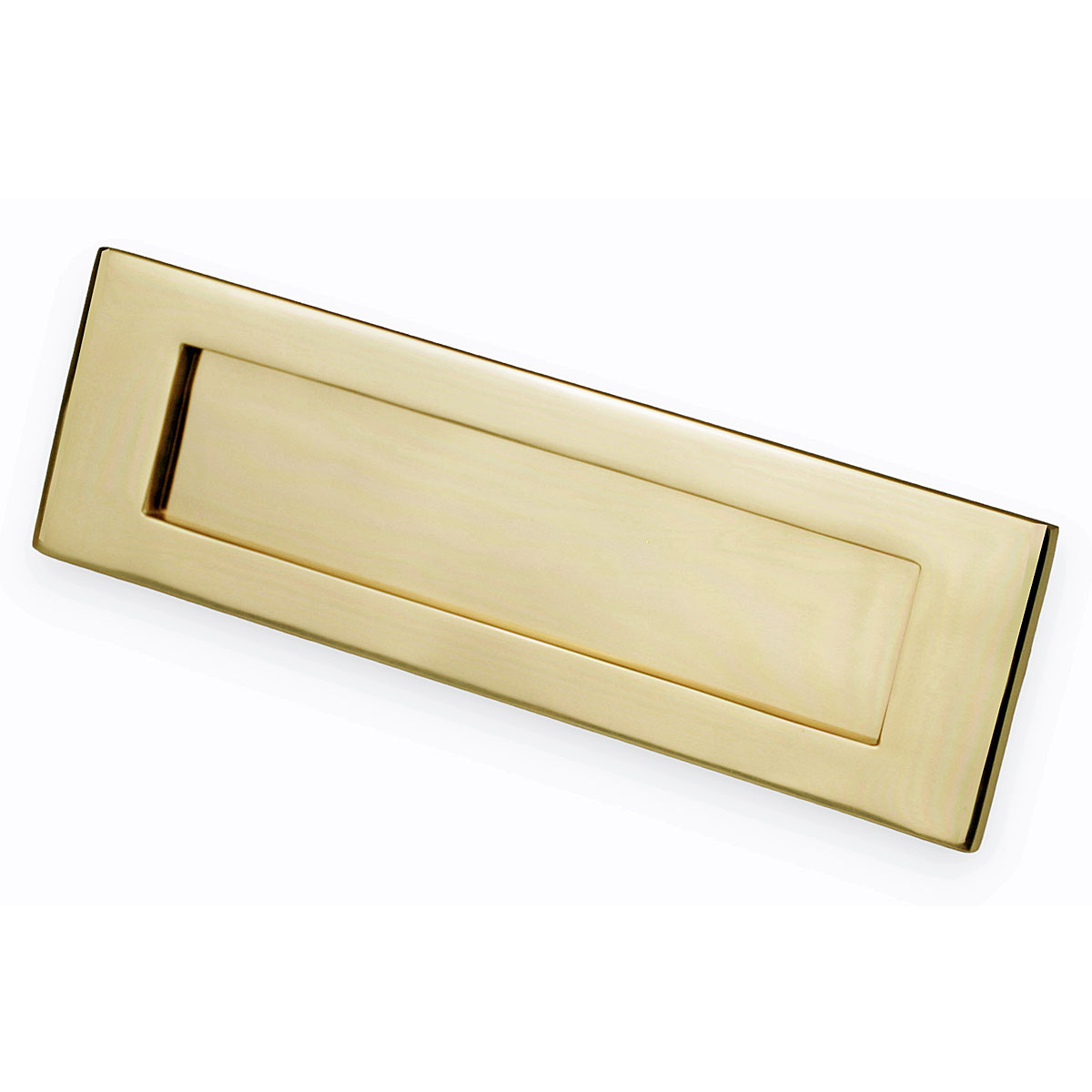 Carlisle Brass Victorian Letter Plate, Polished Brass, Sprung, 250Mm X 76Mm