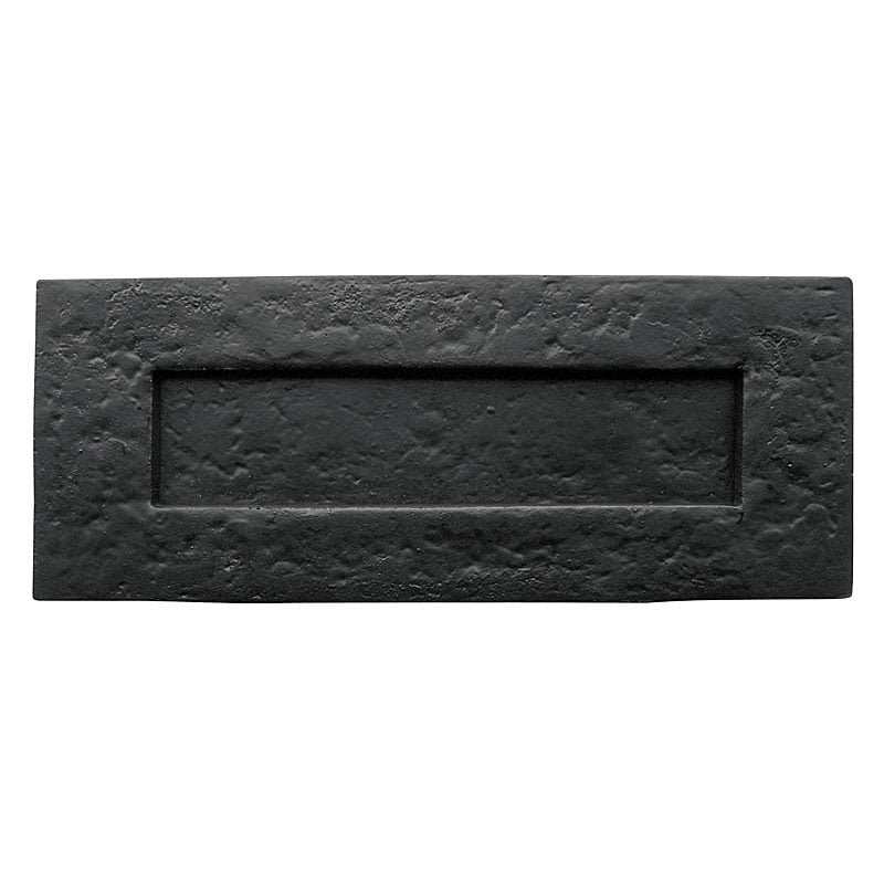 Frelan Black Lb4 Tudor Antique Sprung Letterplate, 260Mm X 80Mm