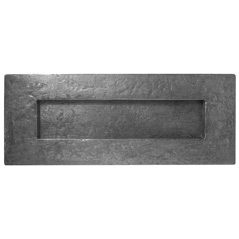 Frelan Lb7 Pewter Letterplate With Springs, 270Mm X 115Mm