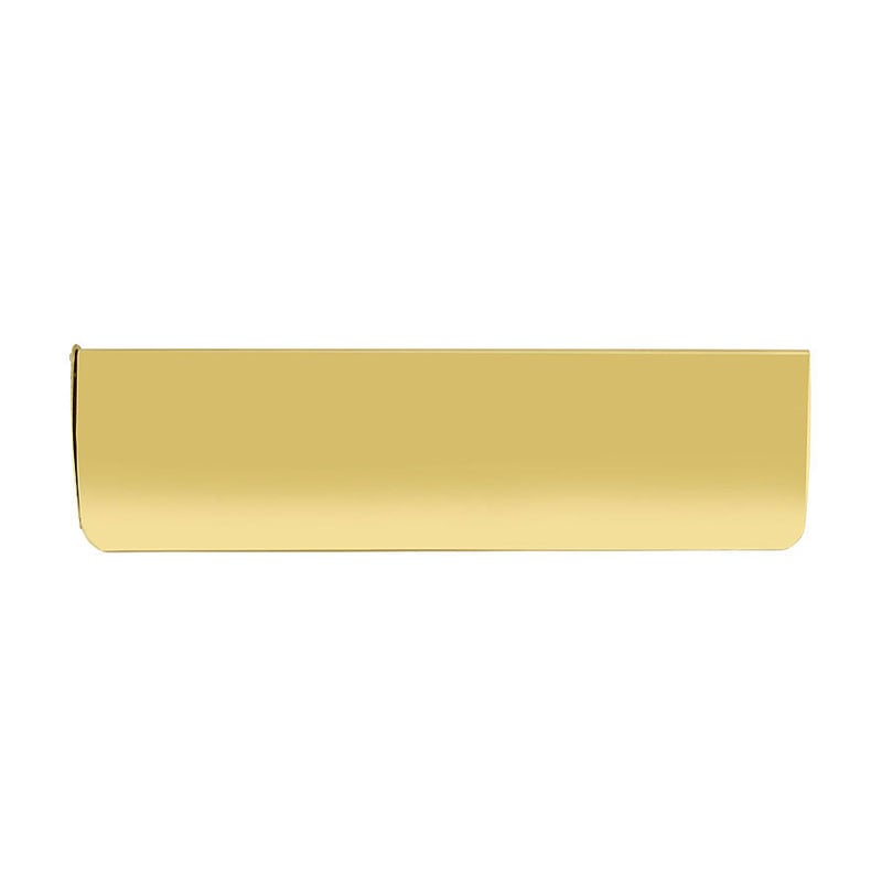 Frelan Internal Front Door Letter Tidy Flap, Polished Brass, 298Mm X 89Mm