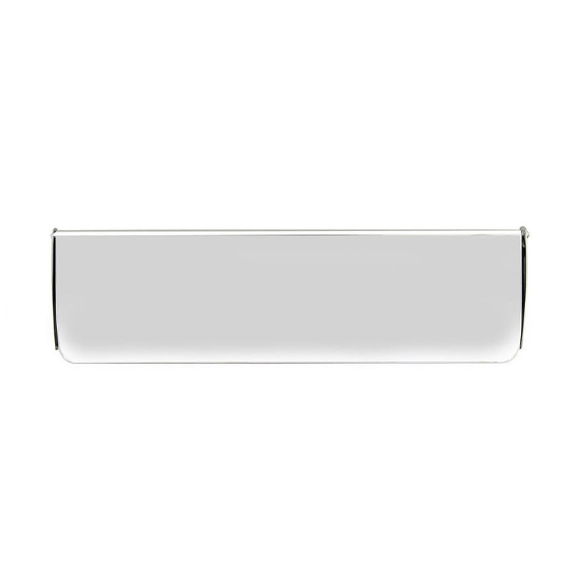 Frelan Internal Front Door Letter Tidy Flap, Polished Chrome, 280Mm X 90Mm