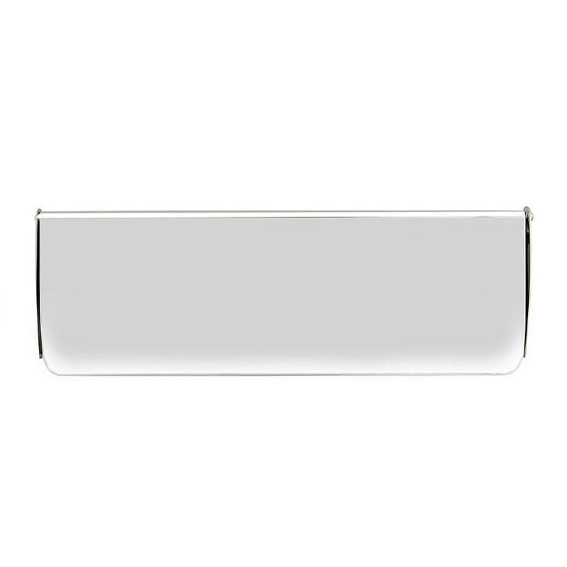 Frelan Internal Front Door Letter Tidy Flap, Polished Chrome, 356Mm X 125Mm