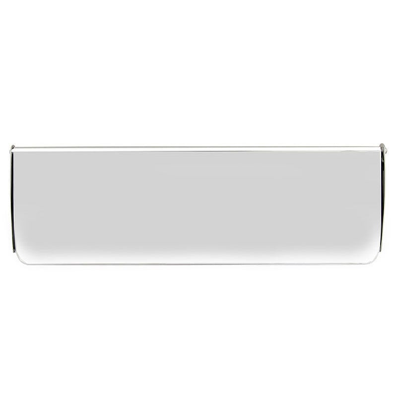 Frelan Internal Front Door Letter Tidy Flap, Polished Chrome, 405Mm X 125Mm