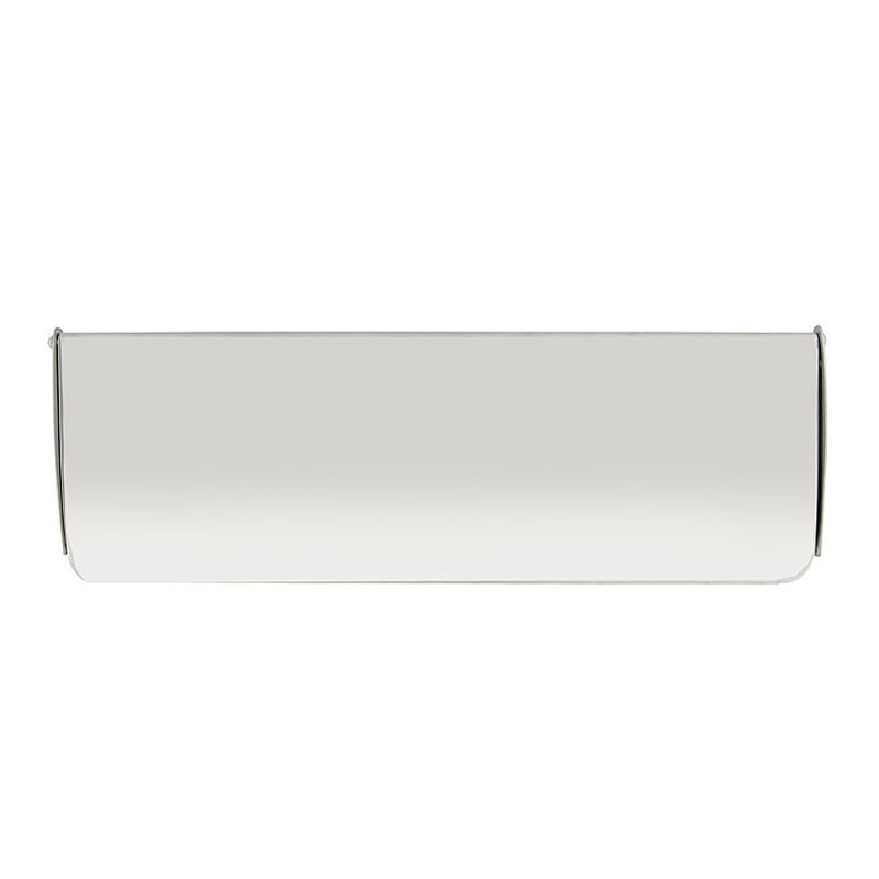 Frelan Internal Front Door Letter Tidy Flap, Satin Chrome, 356Mm X 125Mm