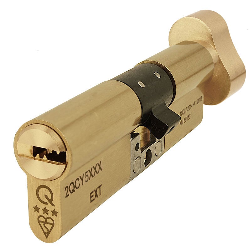 Handlestore Dl41 Orion 3 Star Ts007 Anti Snap Thumbturn Lock, Brass, T50/45 Size