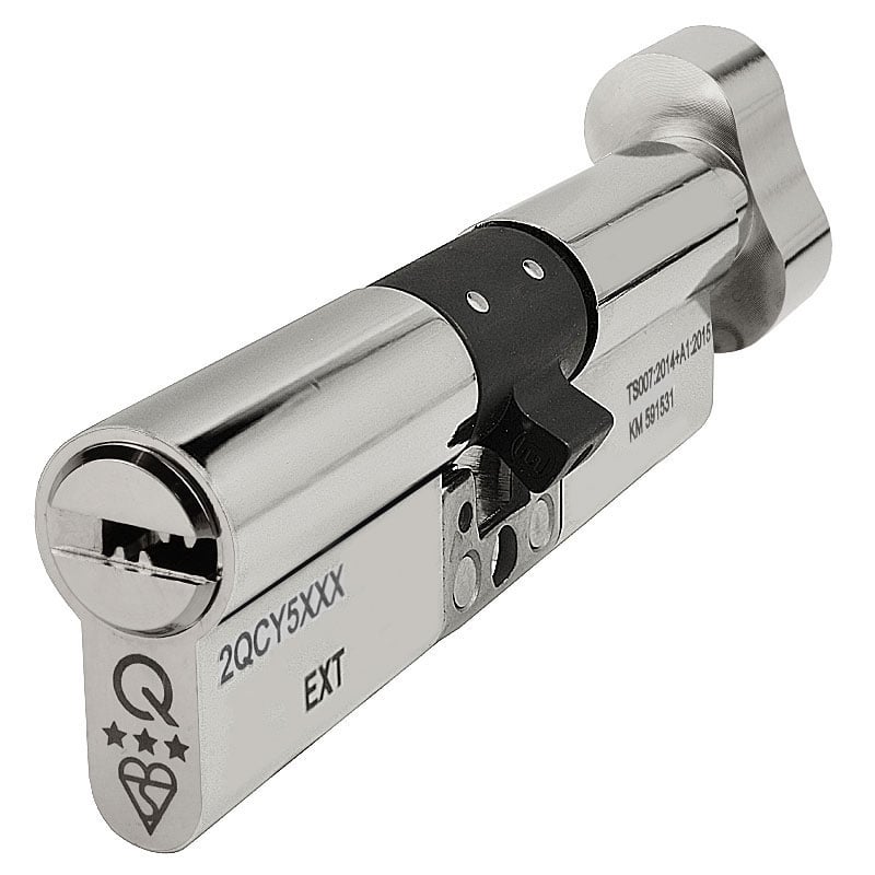 Handlestore Dl41 Orion 3 Star Ts007 Anti Snap Thumbturn Lock, Nickel, T45/45 Size