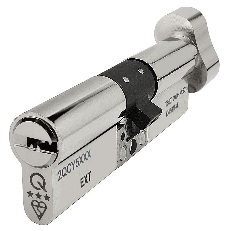 Handlestore Dl41 Orion 3 Star Ts007 Anti Snap Thumbturn Lock, Nickel, T50/45 Size