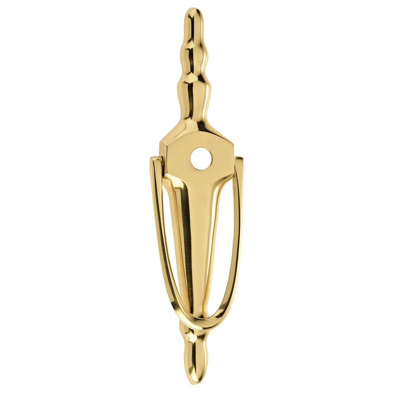 Mila Gold Slim Victorian Urn Spy Door Knocker With 60-85 Door Viewer.