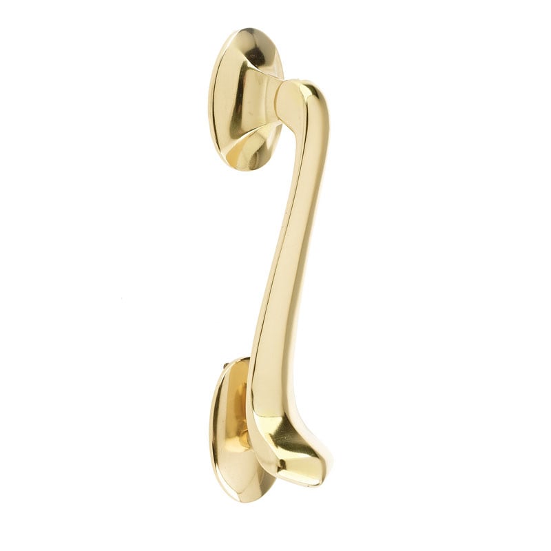 Mila Gold Victorian Scroll Door Knocker In Polished