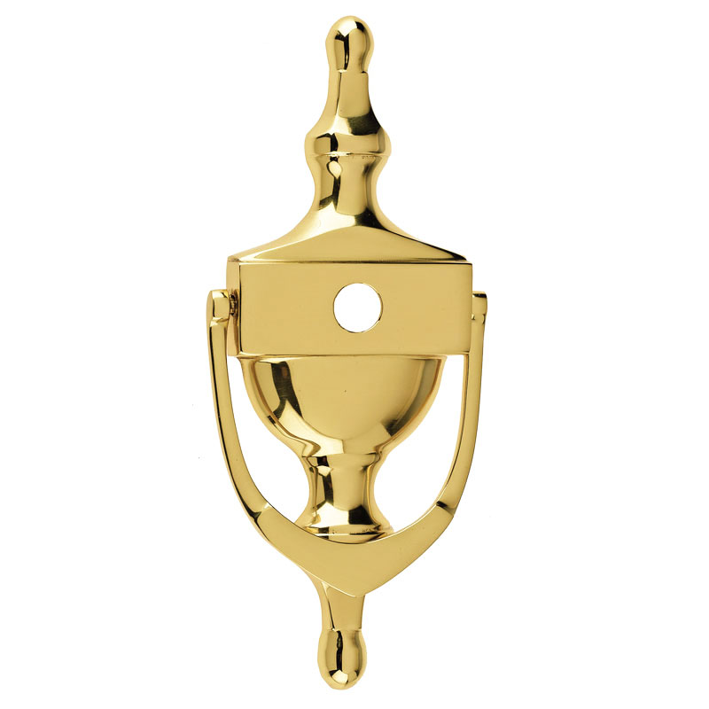 Mila Gold Victorian Urn Knocker With Spy In Polished 60-85