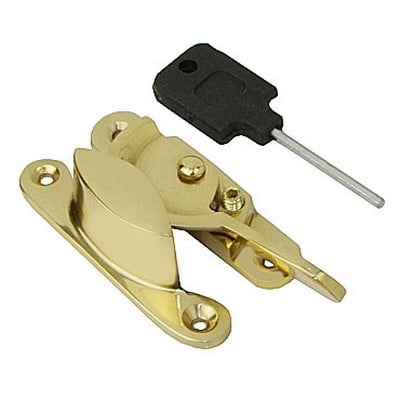 Frelan Sash Window Locks Sw01 - Fitch Fastener - Brass Polished