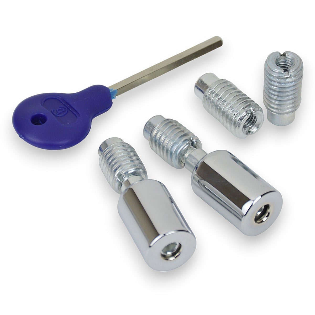 Zoo Sw08 Sash Window Restrictors - Sash Window Stops - Polished Chrome