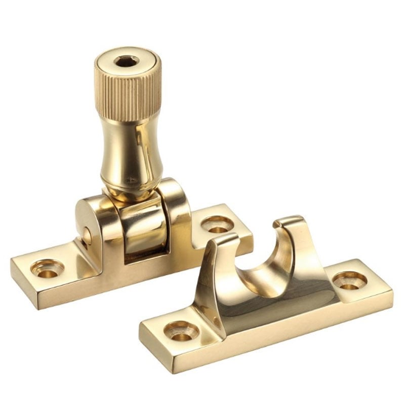Zoo Sw16 Locking Sash Window Brighton Fastener - Polished Brass