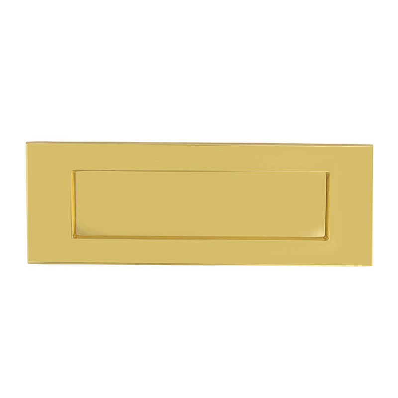 Carlisle Brass Victorian Letter Plate, Polished Brass, Sprung, 300Mm X 100Mm
