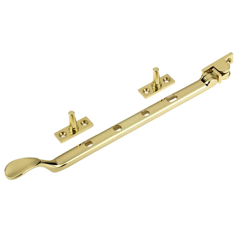 M Marcus W47 Victorian Casement Window Stays, Brass, 10 Inch (250Mm), Marcus