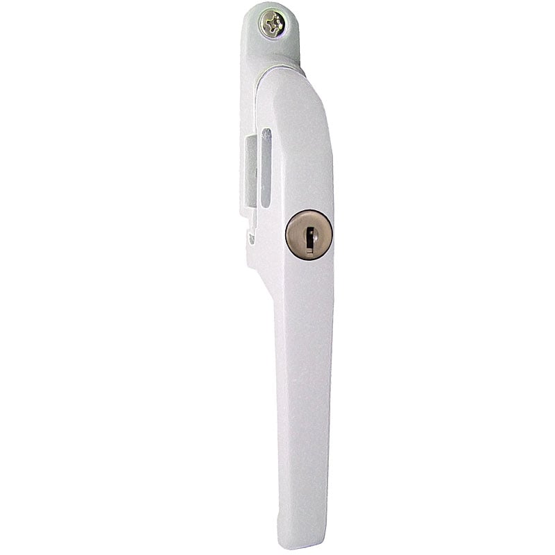 Frelan White W53 Locking Casement Fastener, Wood Window Catches,